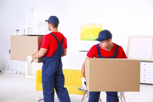 Removal van in Shepherds Bush with recyclable items and eco-friendly moving focus