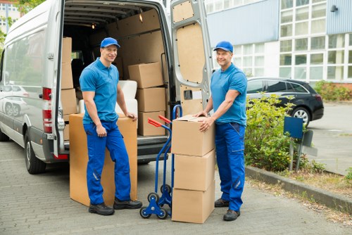 Safely wrapped furniture and protected property during loading