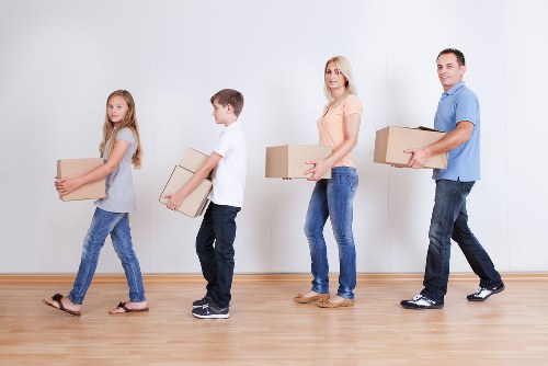 Furniture and box loading for a Shepherds Bush man and van move